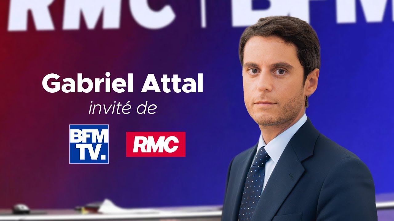 GABRIEL ATTAL SUR BMF ET RMC｜INTERDICTION DES RÉSEAUX SOCIAUX AUX MOINS DE 15 ANS