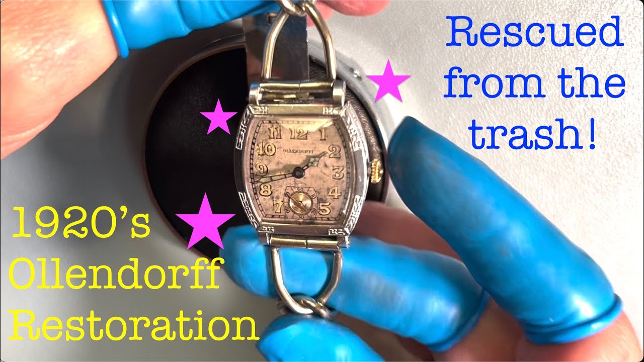 Antique Ollendorff Swiss watch -- Restored to Like New after 100 years!
