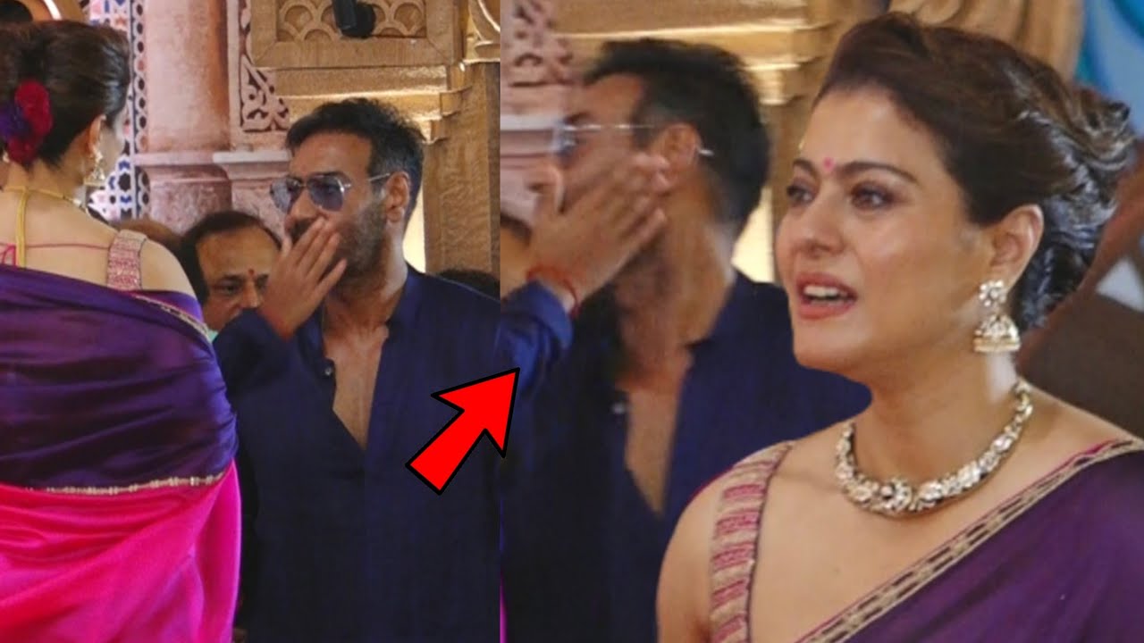 Ajay Devgan Son Yug Cute Moments,Kajol At North Bombay Sarbojanin Durga Puja 2024