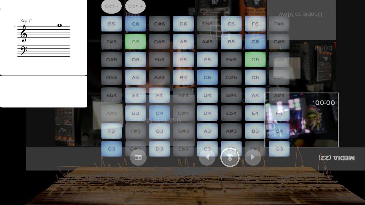 Push 3 standalone + iPad + Bach Prelude in C BWV 846