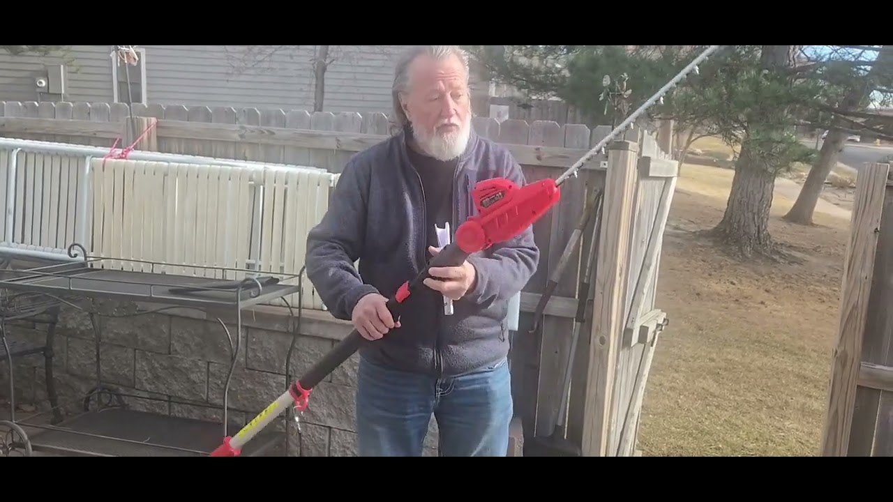 Reach - Trim - What you thought was the Unreachable!!! 20'' Cordless Pole Hedge Trimmer