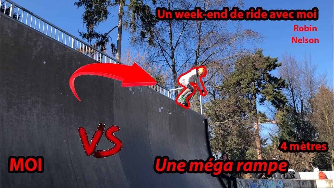 VLOG:JE DESCEND UNE  MÉGA RAMPE EN ROLLER AGRESSIF !! UN WEEK-END DE RIDE A STRASBOURG AVEC NOUS !!