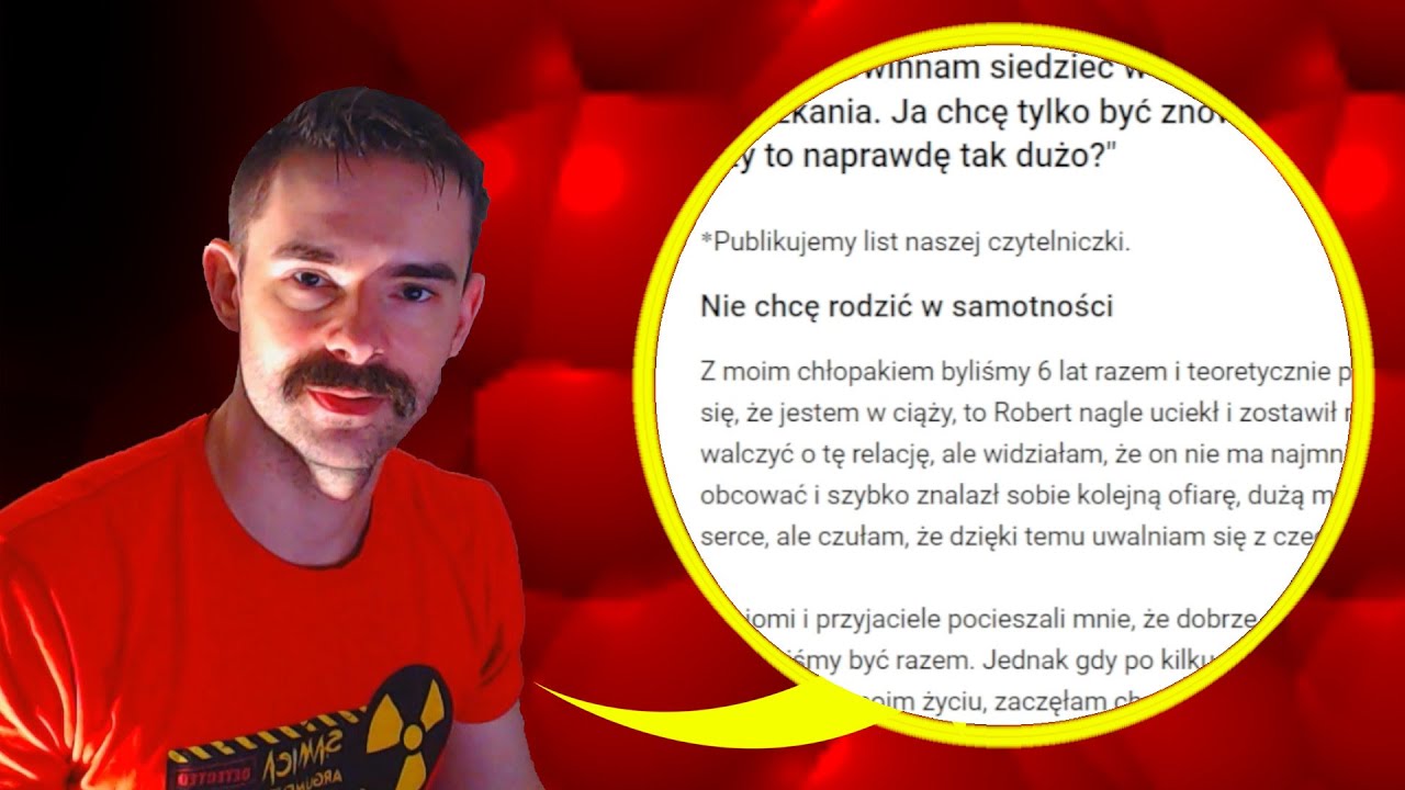 Carrioner wyjaśnia artykuł o problemie przyszłej samotnej matki w randkach