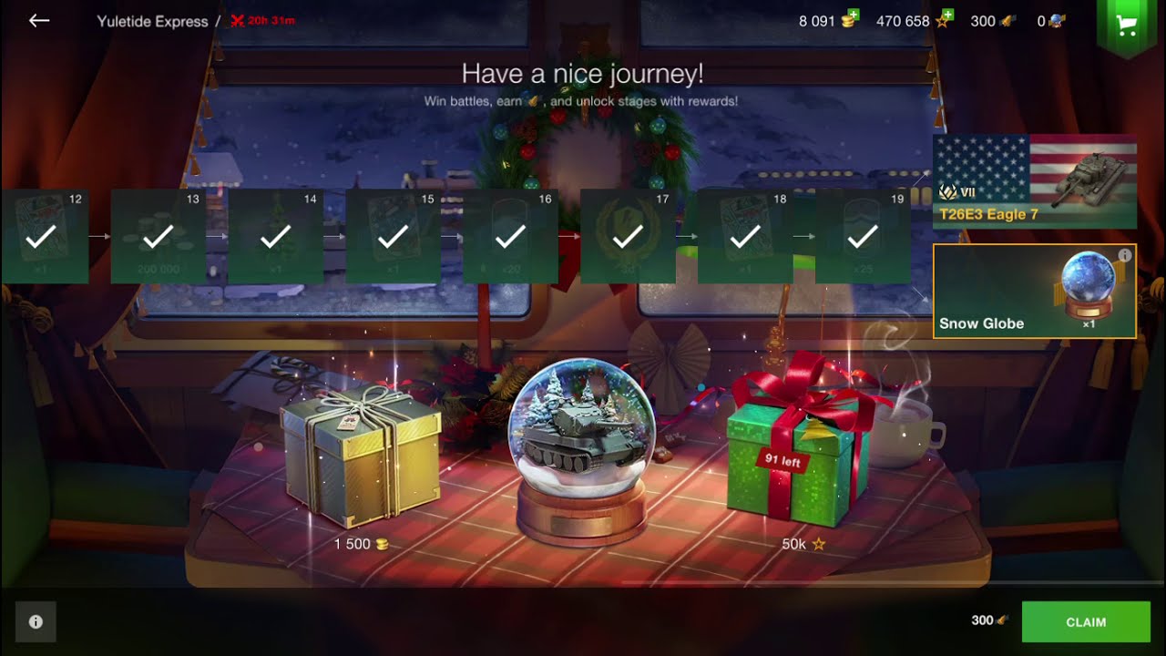 WoT Blitz - Opening my free Snow Globe