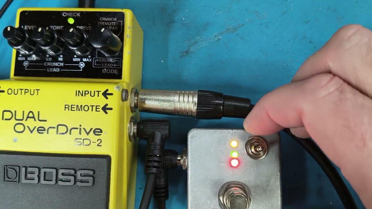 Boss SD-2 Dual Overdrive Yellow Mode Remote Switch