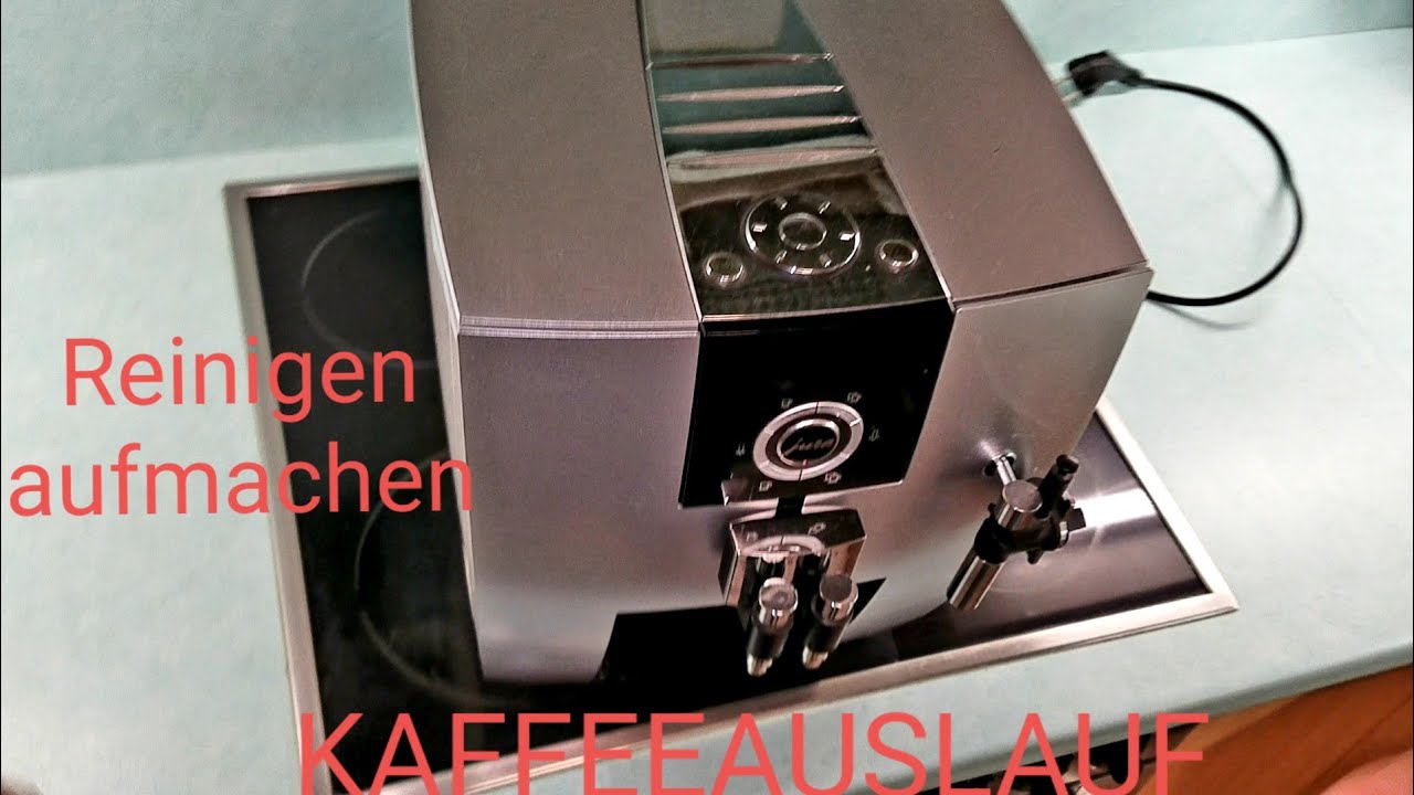 Jura j5 Impressa Kaffeeauslauf ausbauen reinigen Auslauf öffnen Kaffee  Düse 2/4
