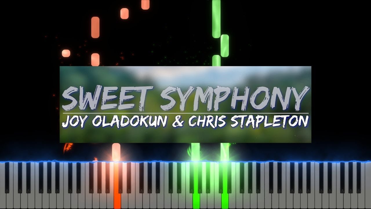 Joy Oladokun  Chris Stapleton  Sweet Symphony  Piano Cover Midi tutorial Sheet app  Karaoke