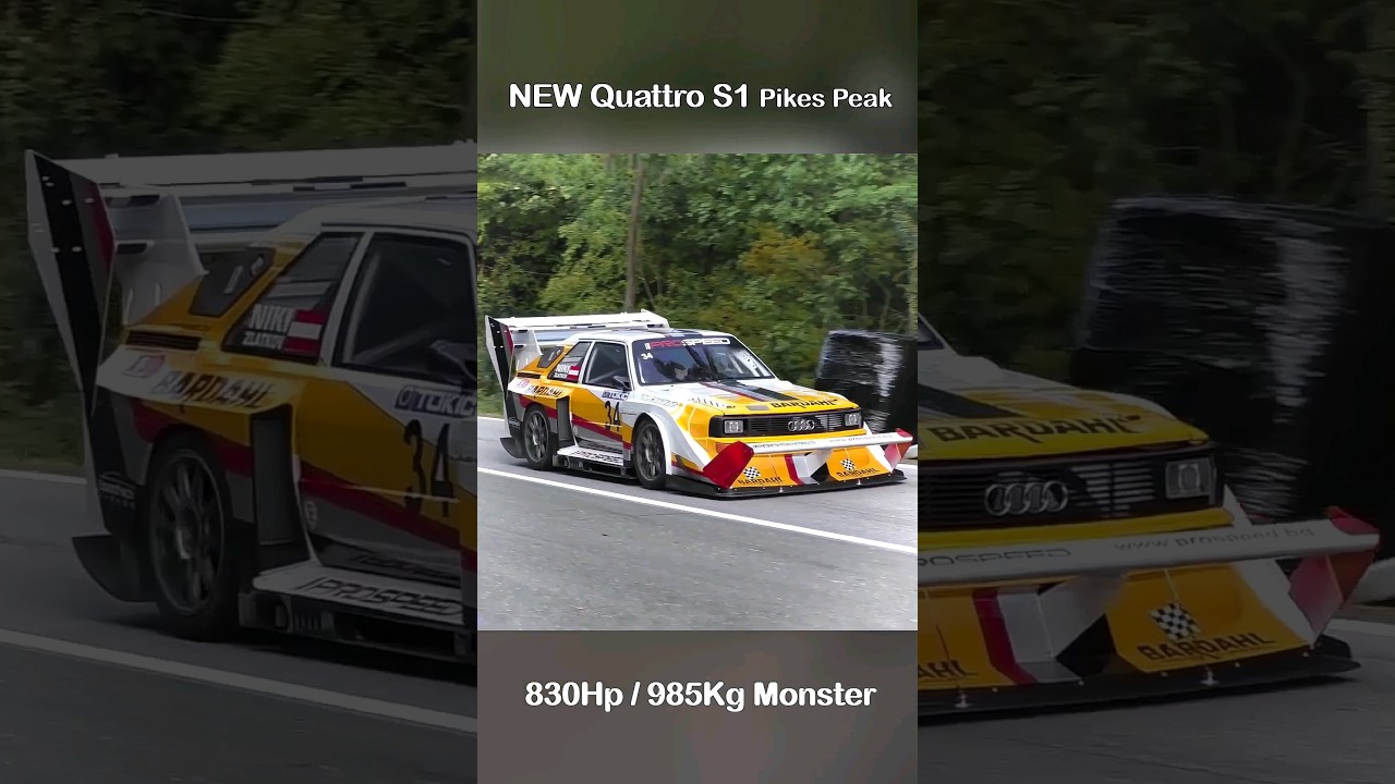 BRUTAL 830Hp/985Kg Quattro S1 Pikes Peak💥