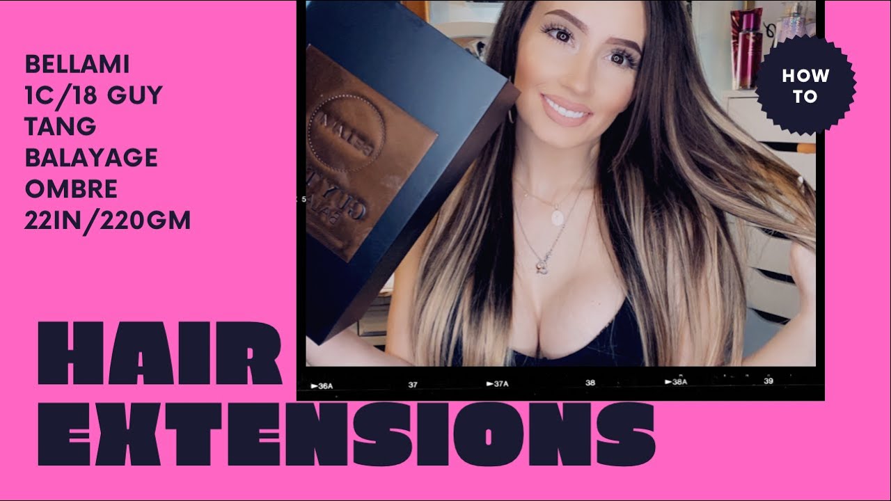 NEW BELLAMI 1C/18 BALAYAGE EXTENSIONS! Unbox&INSTALL!!