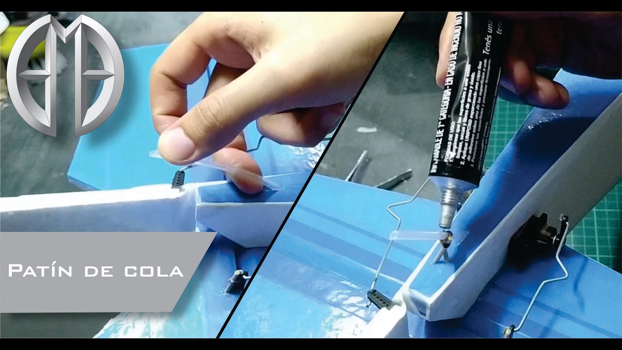 Patín de cola para AEROMODELOS livianos [cañito de lapicera] 🖋