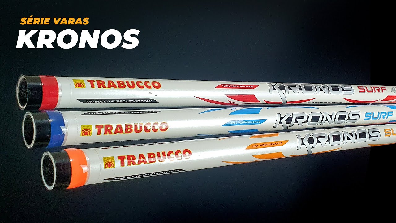 NOVAS VARAS para PESCA DE PRAIA série Kronos da TRABUCCO indicação de Uderlan Moraes