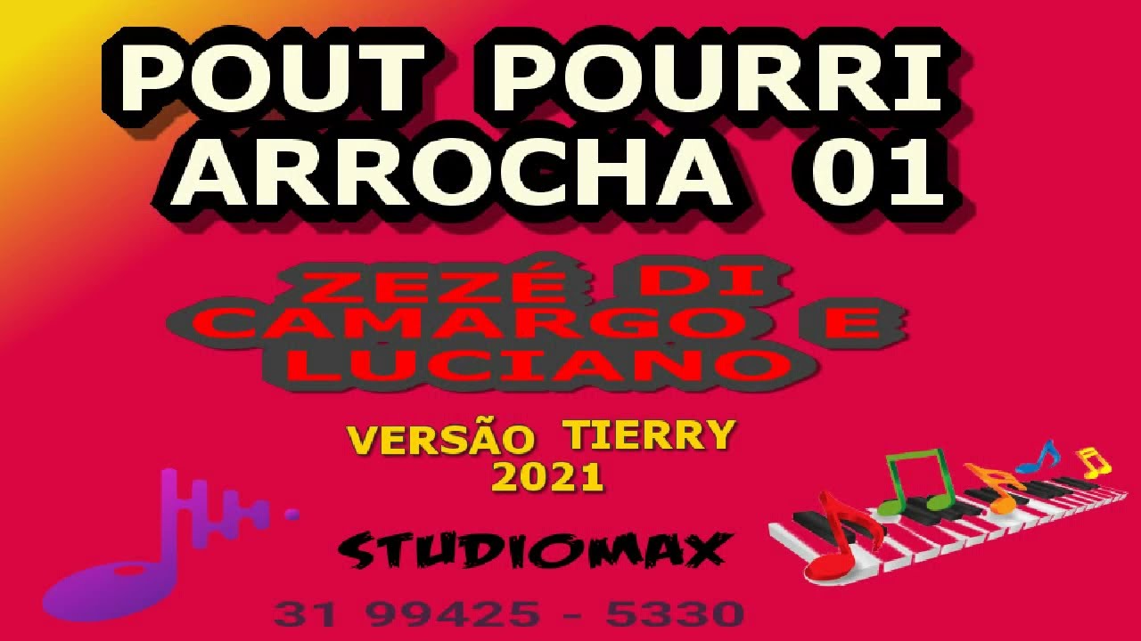 VOÇÊ VAI VER /  PÃO DE MEL  -  KARAOKÊ   POUT POURRI ZEZÉ - TOM - D [ RÉ MAIOR ] VERSÃO TIERRY 2021