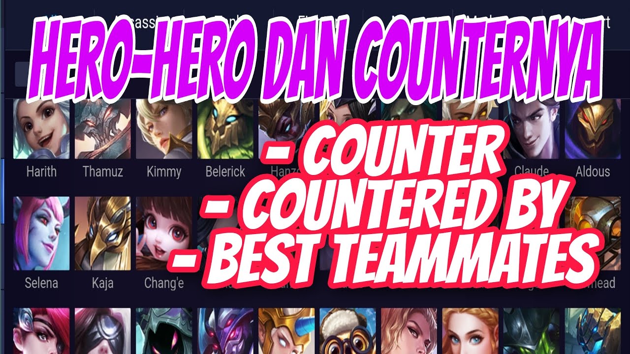 Cara Melihat Counter Hero Mobile Legends Terlengkap dan Terbaru 2022