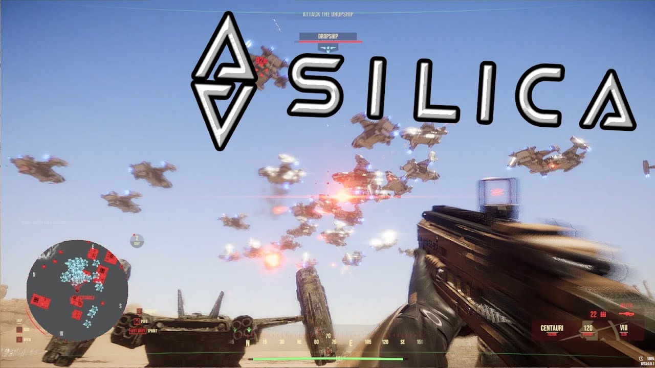 Десантные корабли спускаются | Геймплей Silica Infantry