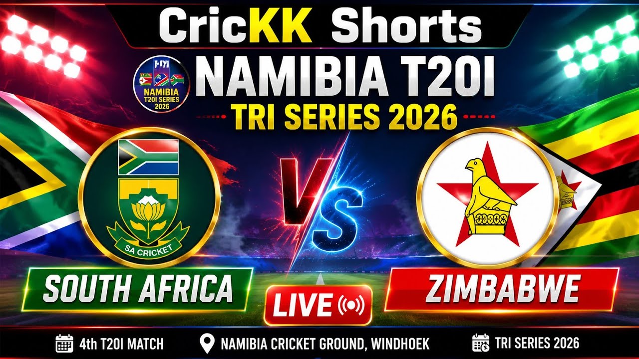 🔴 LIVE: South Africa vs Zimbabwe 4th T20I | SA vs ZIM Live Cricket | Namibia T20I Tri-Series 2026