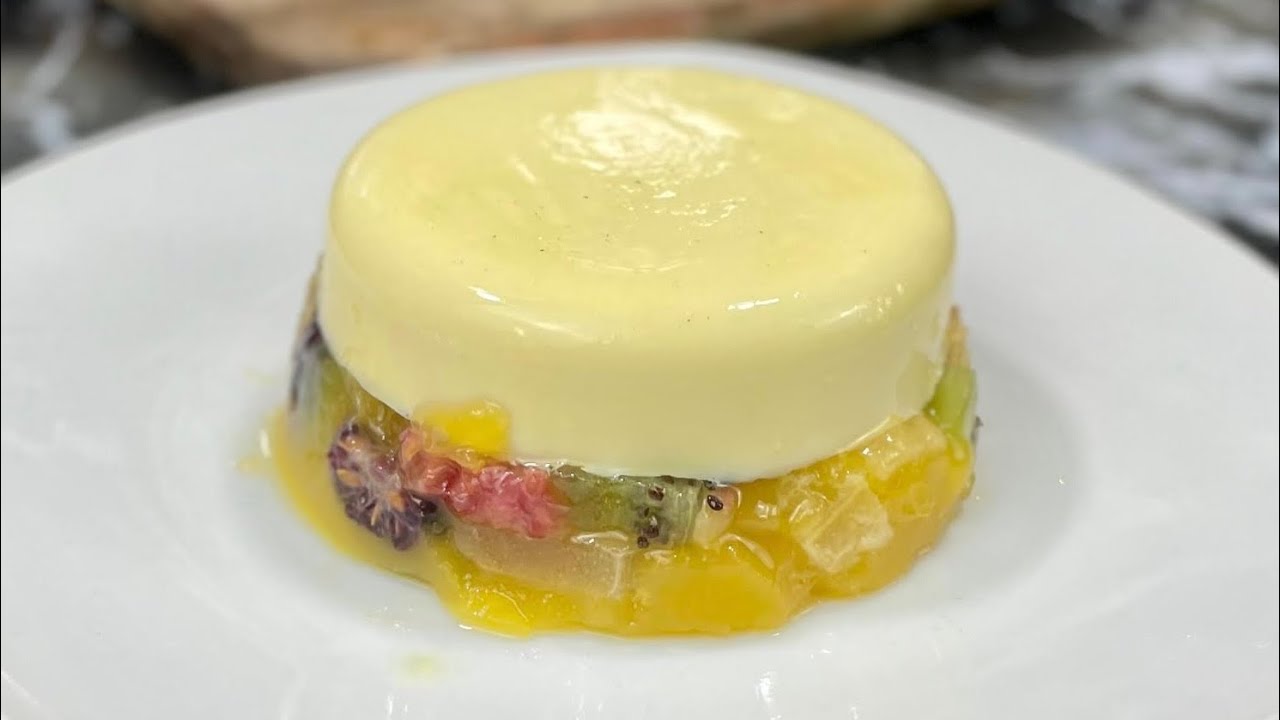 Un dessert frais et original 🥝 FLAN AUX FRUITS 🍮
