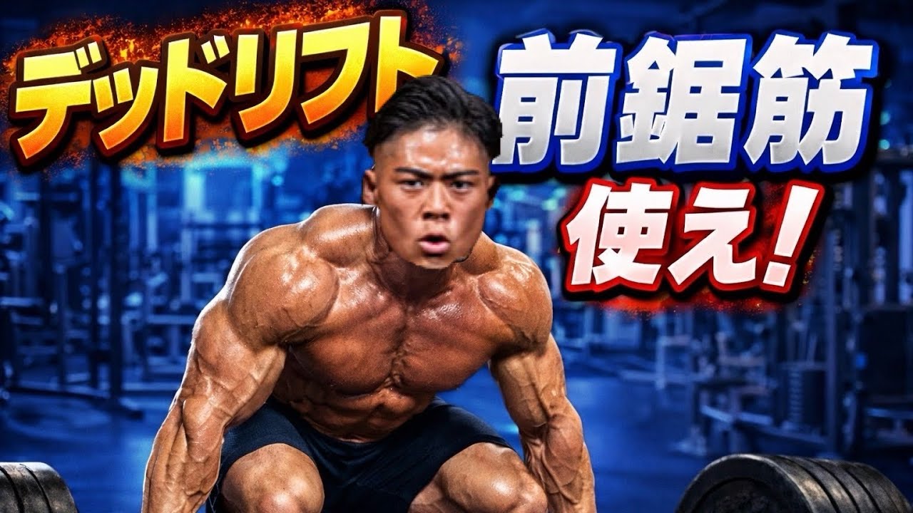 デッドリフト前鋸筋働かせろ