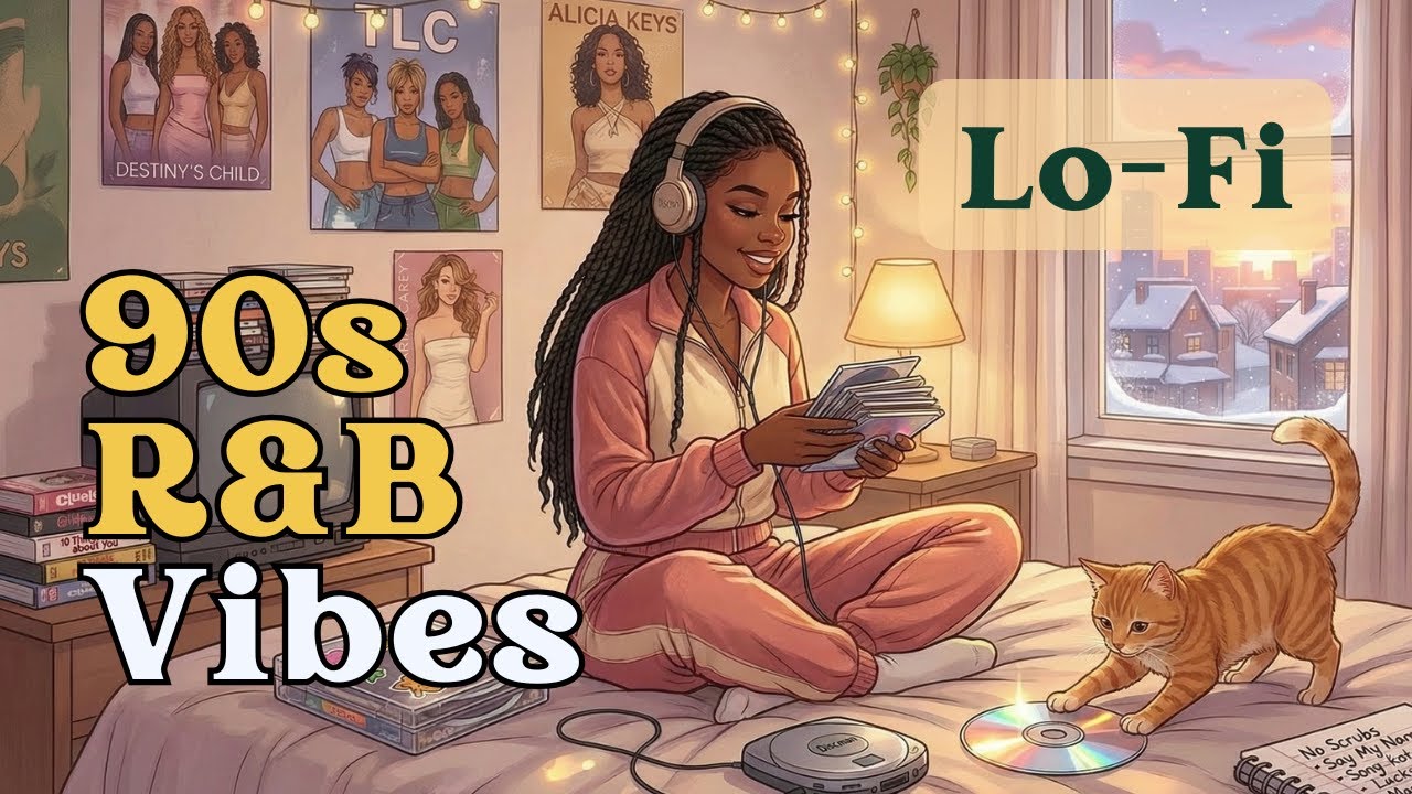 ⭐ 24/7 Live — 90s & 2000s R&B Lo-Fi — Destiny’s Child, TLC, Mariah Vibes 💿