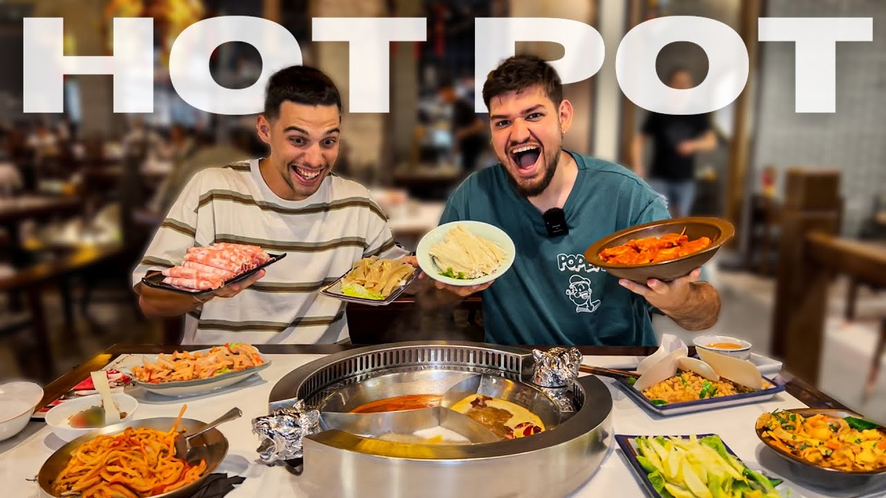 ASÍ es COMER en un AUTÉNTICO HOT POT | La COMIDA CHINA de MODA en ESPAÑA 🇨🇳🍲 *Primero de Aragón*