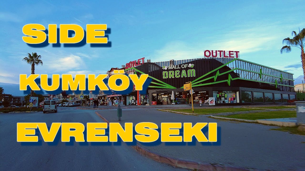 DRIVE from SIDE through KUMKÖY to the BEACH in EVRENSEKI. TURKEY #side #evrenseki #turkey #kumkoy