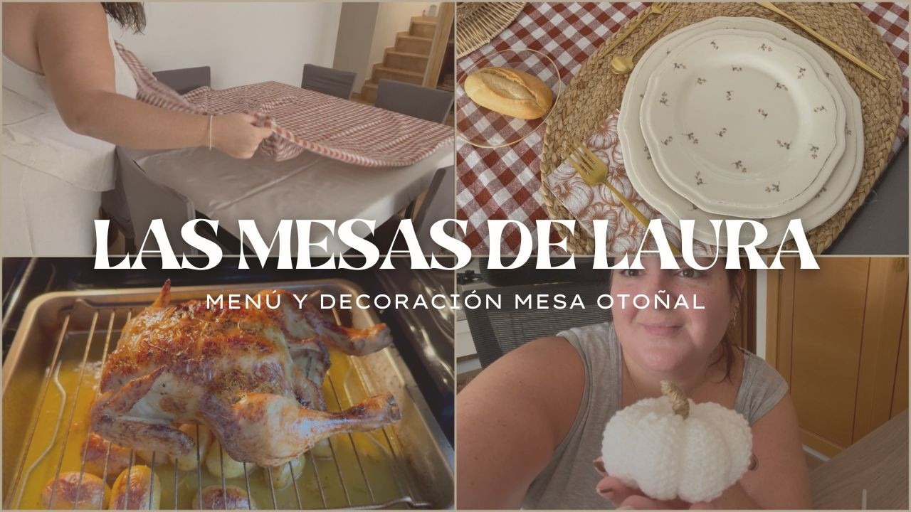 🍂 VLOG 🍂 COMIDA EN CASA CON AMIGOS + MENÚ Y MESA OTOÑAL 🍂 + SEGUIMOS CON LAS CALABAZAS 🎃