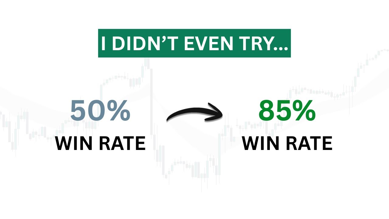 How I increased my win rate from 50% to 85% WITHOUT taking more trades