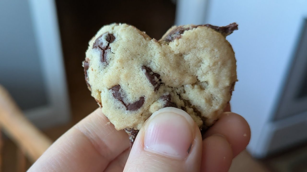 Making Chocolate Chip Valentines Heart Shaped Cookies | Whispered