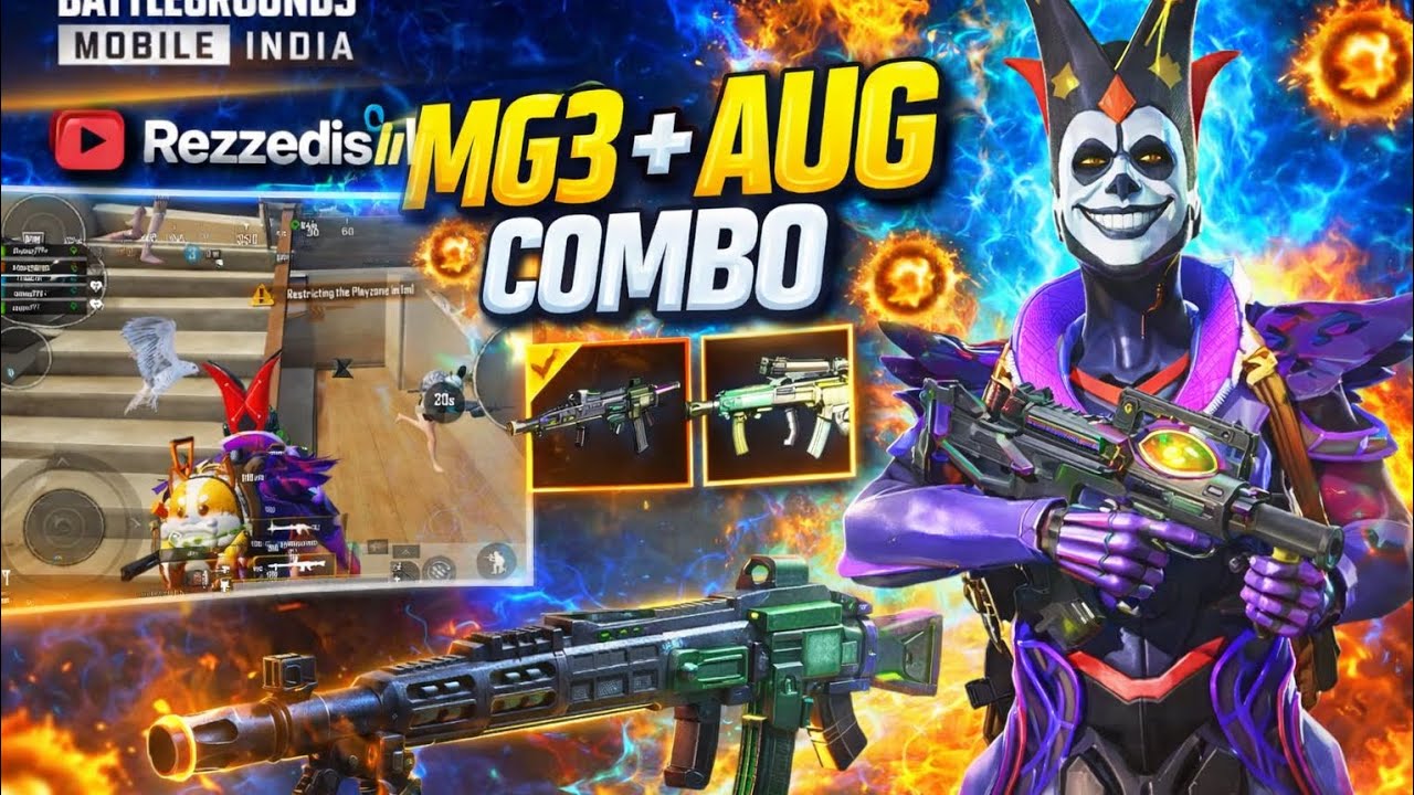 MG3 + AUG = UNSTOPPABLE 🔥 11 Kills Chicken Dinner | BGMI Team Match