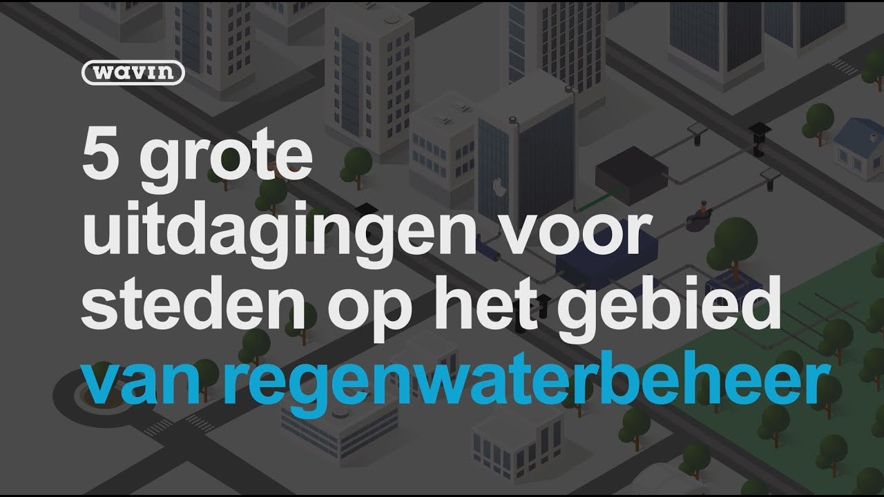 Wat zijn 5 grote uitdagingen voor steden op het gebied van regenwaterbeheer?
