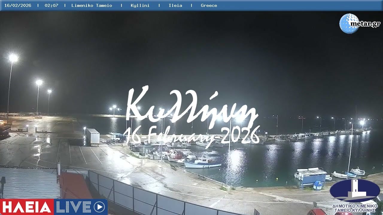 🧤 16-February-2026, Κάμερα Λιμάνι Κύλληνης Ηλεία Timelapse, Timelapses.gr 🇬🇷