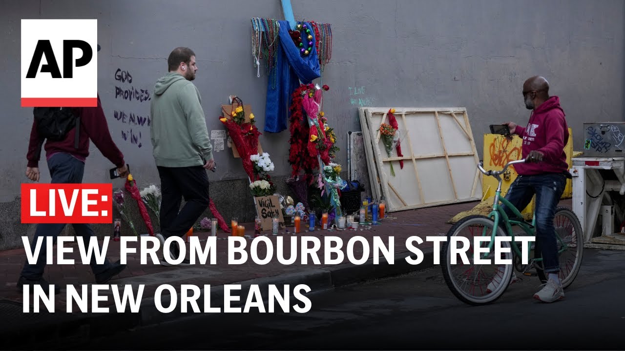 LIVE: View from Bourbon Street in New Orleans days after attack
