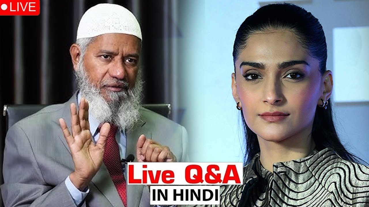 LIVE Indian actress Sonam Kapoor and Doctor Zakir Naik