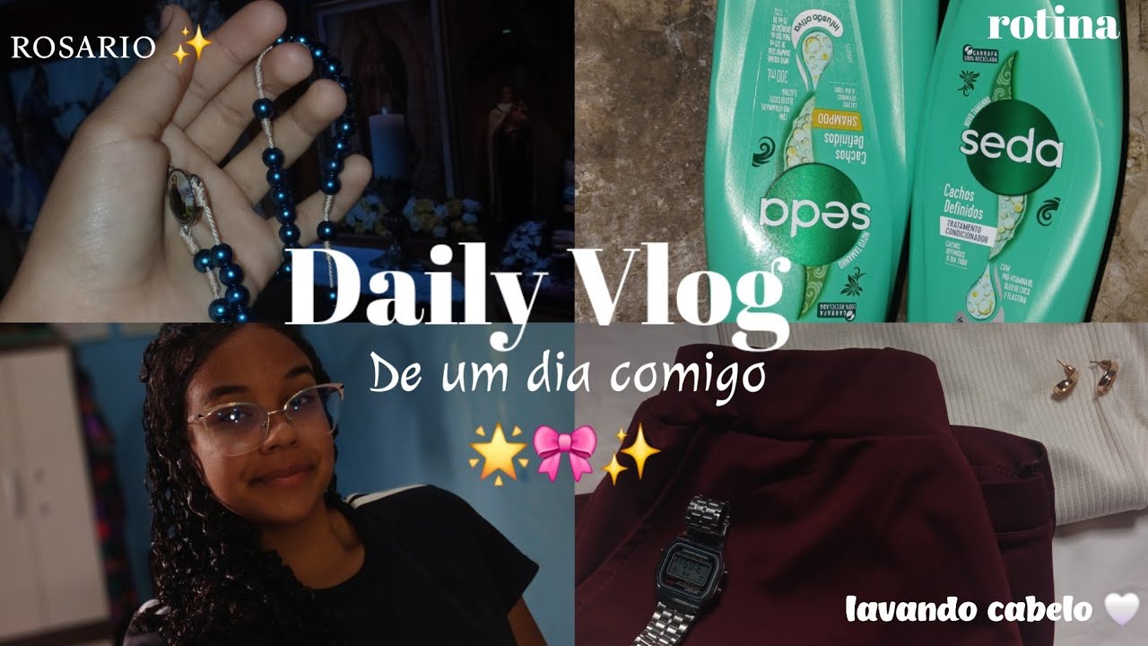 🎀Daily Vlog: Um dia comigo cuidando do meu cabelo cacheado + rotina real