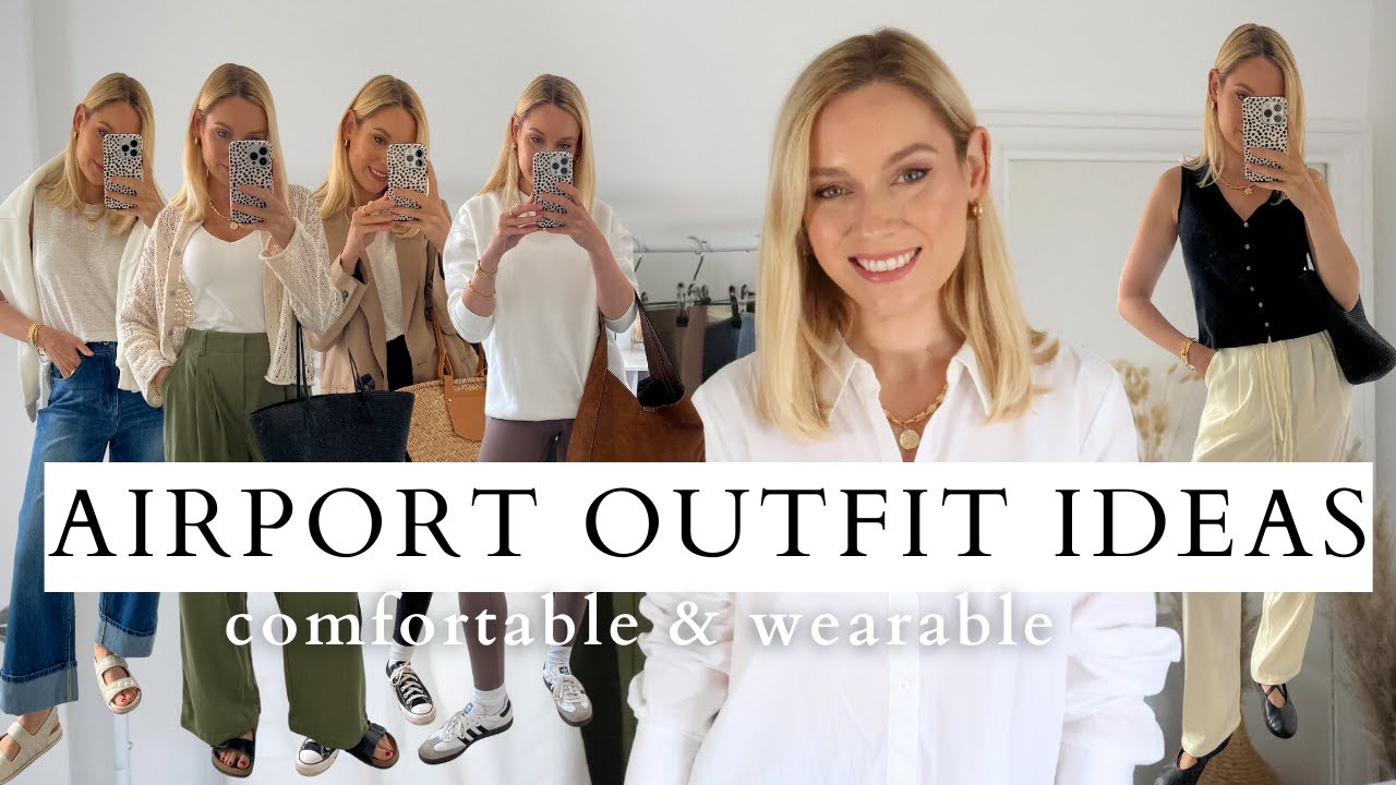 AIRPORT OUTFIT IDEAS | COMFORTABLE, REALISTIC AND WEARABLE OUTFITS FOR TRAVEL ft HALARA