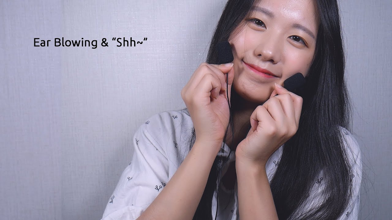 ASMR Both Ear Blowing & “Shh~” | Breathing Sounds | no white noise | 1 Hour | cs-10em (No Talking)