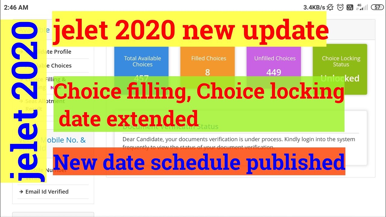 jelet 2020 | new update | date schedule extended |