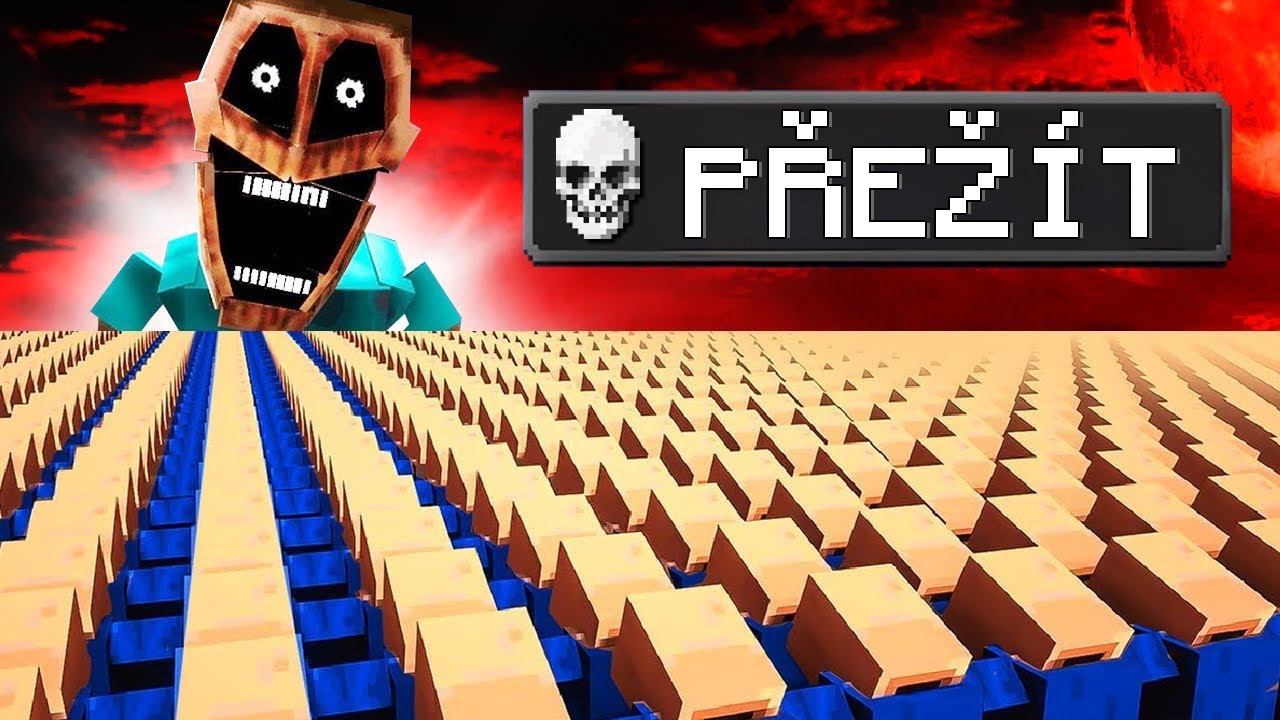 10.000 Vesničanů VS V&Scaron;ECHNY Minecraft Horory a Monstra!