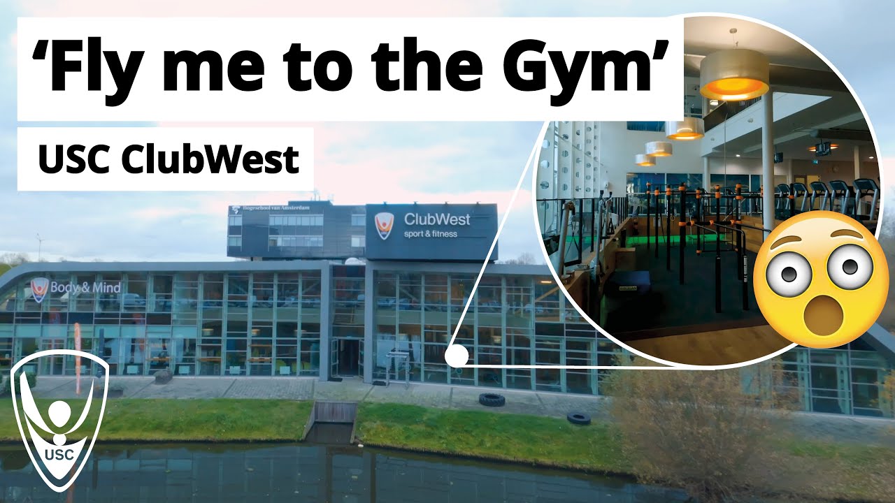 A drone flight through ClubWest! 🚁 | USC sport Amsterdam