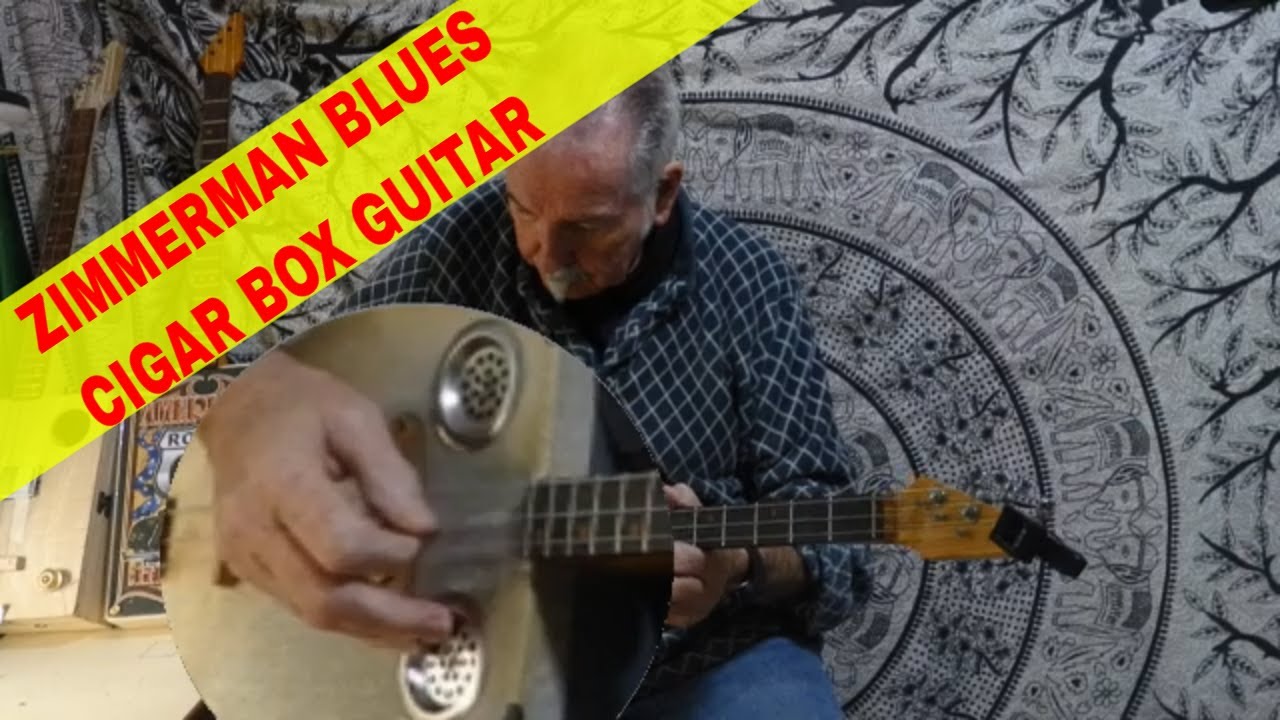 How to play Zimmerman Blues by Ralph McTell on the three string cigar box guitar.