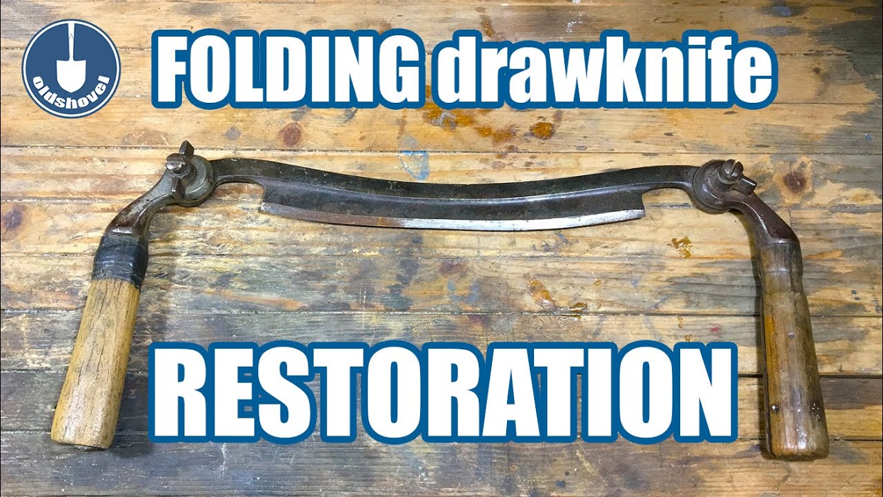 Awesome Folding Draw Knife Restoration - Vintage AJ Wilkinson Folding Draw Knife