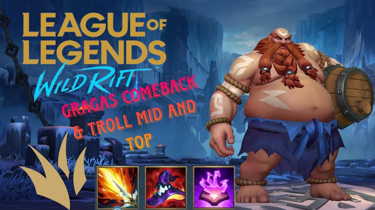 WILD RIFT #Droga do Arcymistrza: Spróbowałem Gragasa / GRAGAS JUNGLE