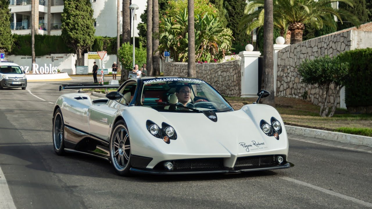$10 Million Pagani Zonda F driving in Spain | LOUD Revving & Accelerations