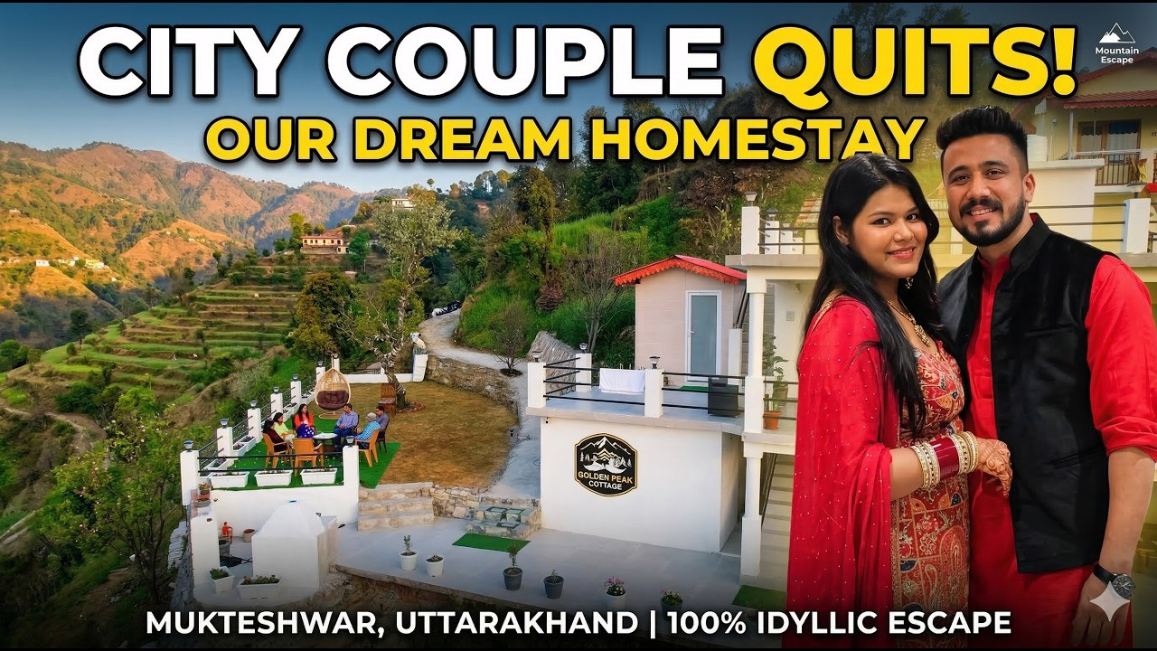 City Couple Quits | Special Guests From Lucknow in Out Homestay at Mukteshwar | 100 % Idyllic Escape