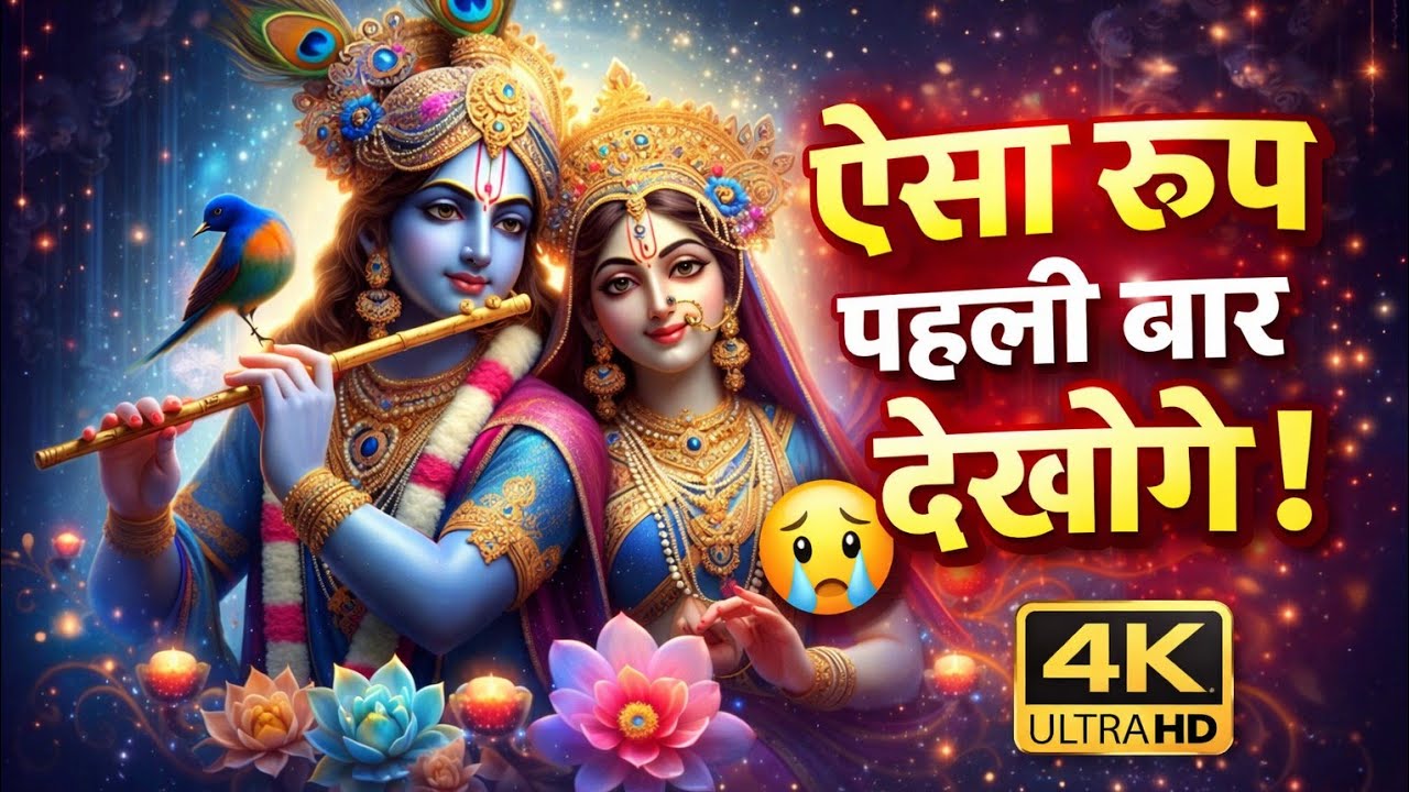 Radhey Krishna Bhakti Song | Shree Krishna Flute Peaceful Bhajan | Divine Devotional