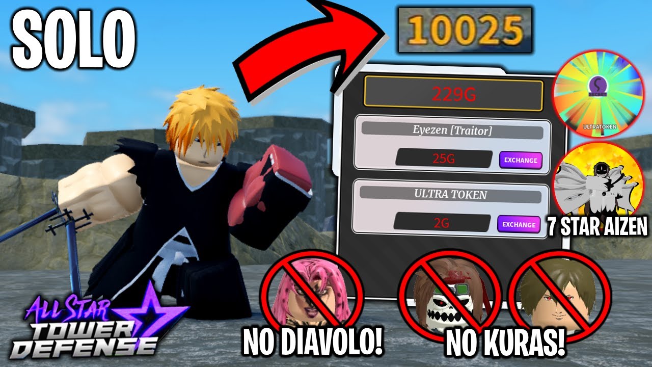 How Get 10k+ Seconds w/ 7 Star Ichigo in Gauntlet Mode (SOLO) | All Star Tower Defense ROBLOX