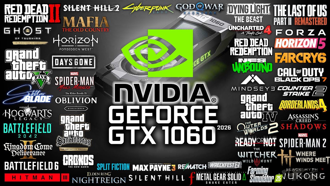 GTX 1060 in 2026 - Test in 50 Games