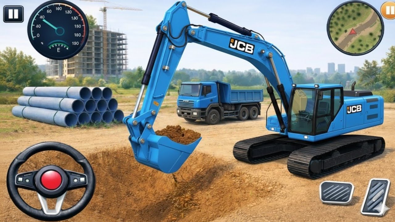 City Road Construction Simulator 3D 🚧 | Heavy Excavator & Truck - Android Gameplay5