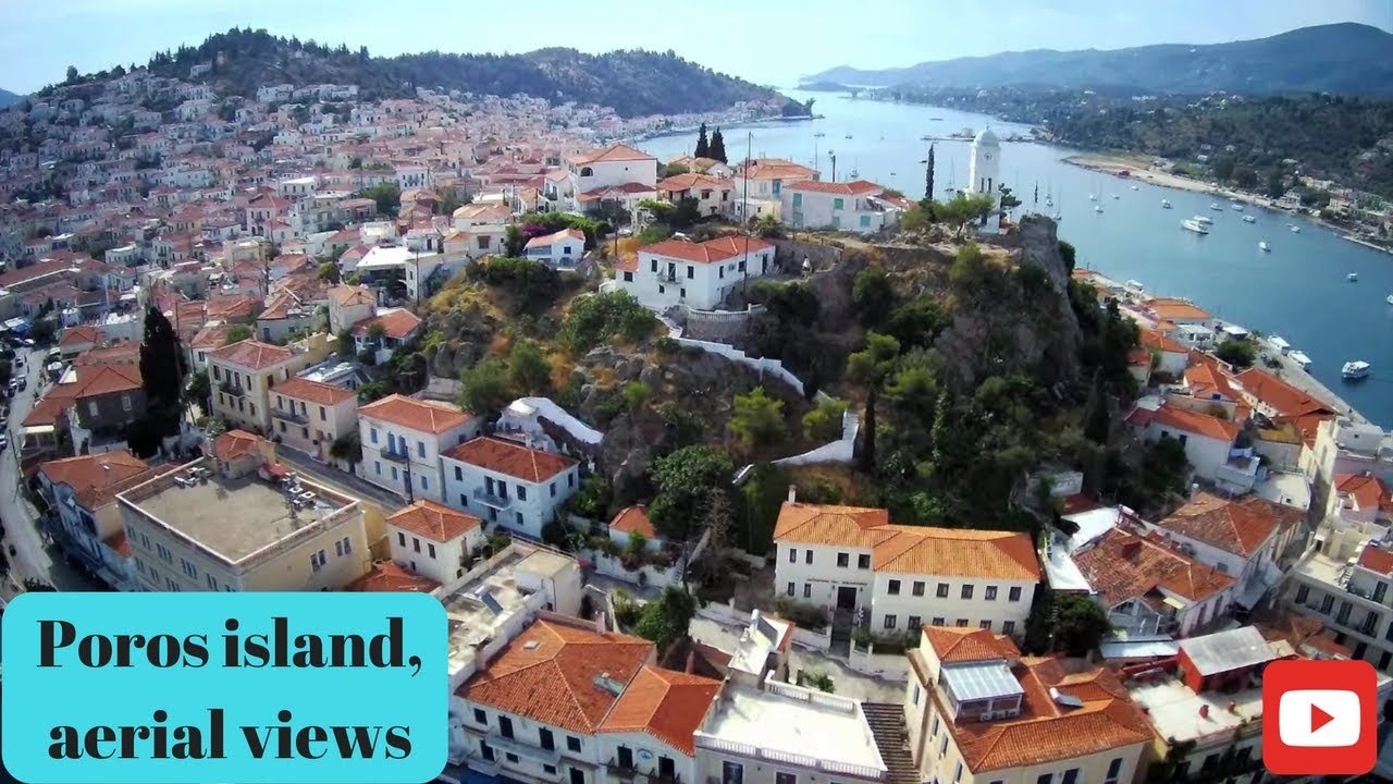 Poros island, Greece aerial views with Hubsan H501s