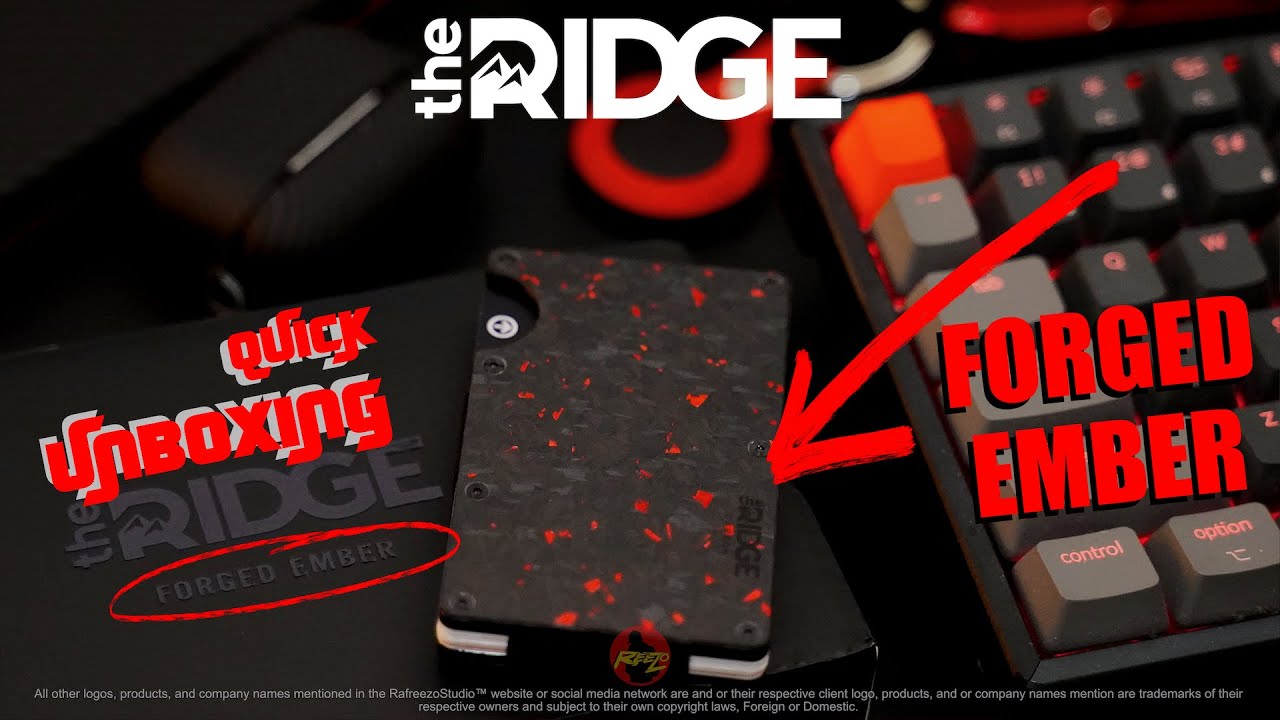 RIDGE FORGED EMBER CARBON FIBER MINIMALIST WALLET QUICK UNBOXING #RIDGE #CARBONFIBER #FORGEDEMBER