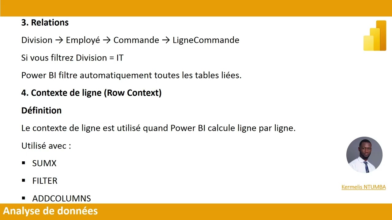 1_Power Bi Introduction Fonctions De Filtrage & Contexte